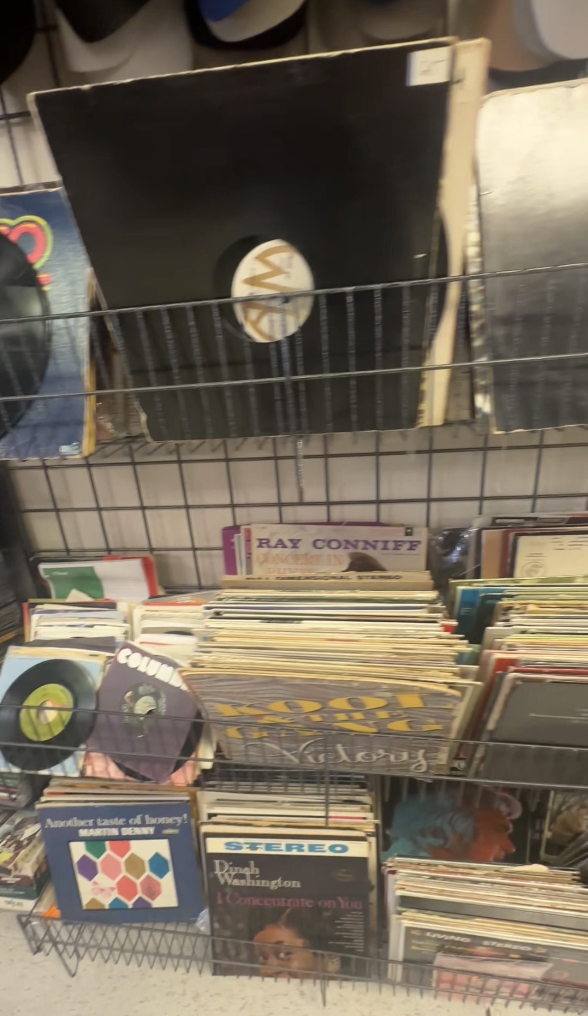 Vinyl records for sale at Friendly Thrift Store in Oklahoma City.