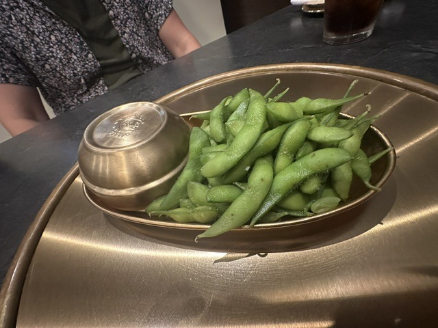 Edamame served at Mr. Kimchi Korean Bistro in Oklahoma City.