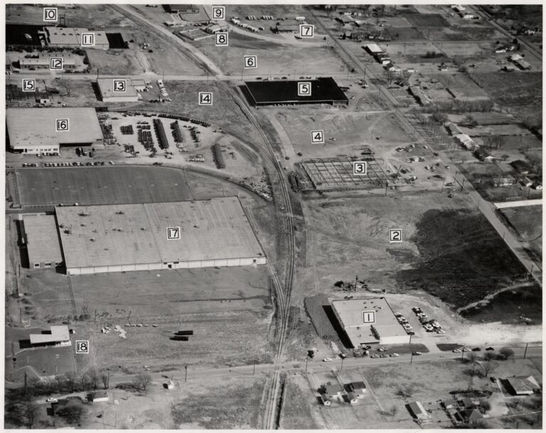 Historic aerial view of the Willow Springs district near the original 66 Bowl on NW 39th in Oklahoma City.